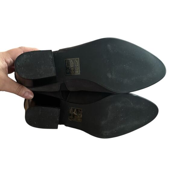 Market & Spruce Lily Stretch Gore Suede Bootie Dark Gray Chelsea Boot Size 9.5 - Picture 9 of 10